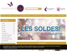Tablet Screenshot of mademoiselleyou.com
